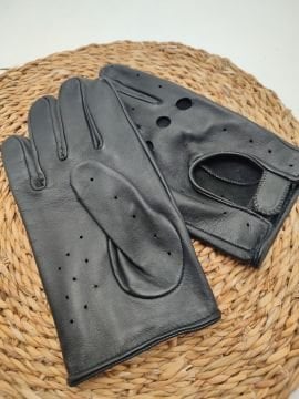 Kadın Deri Eldiven Motorcu Modeli