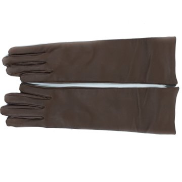 Taba Renk Uzun Bayan Deri Eldiven