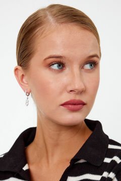 Baykuş Model Gümüş Küpe
