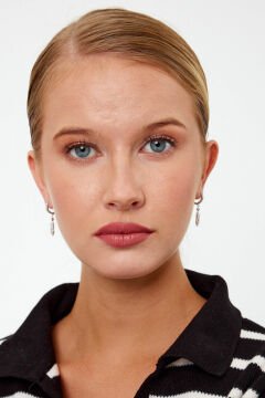Baykuş Model Gümüş Küpe