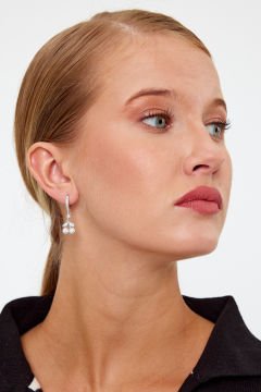 Kiraz Model Gümüş Küpe