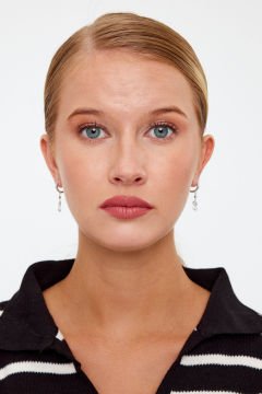 Kiraz Model Gümüş Küpe