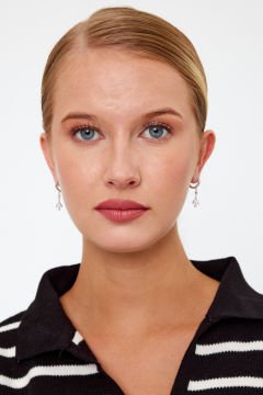 Kuş Model Gümüş Küpe