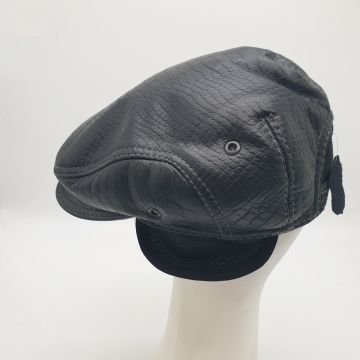 Erkek Lüks Kasket Kulaklı Model Yılan Baskılı