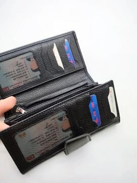 Çıtçıtlı Kullanışlı Kadın Deri Cüzdan