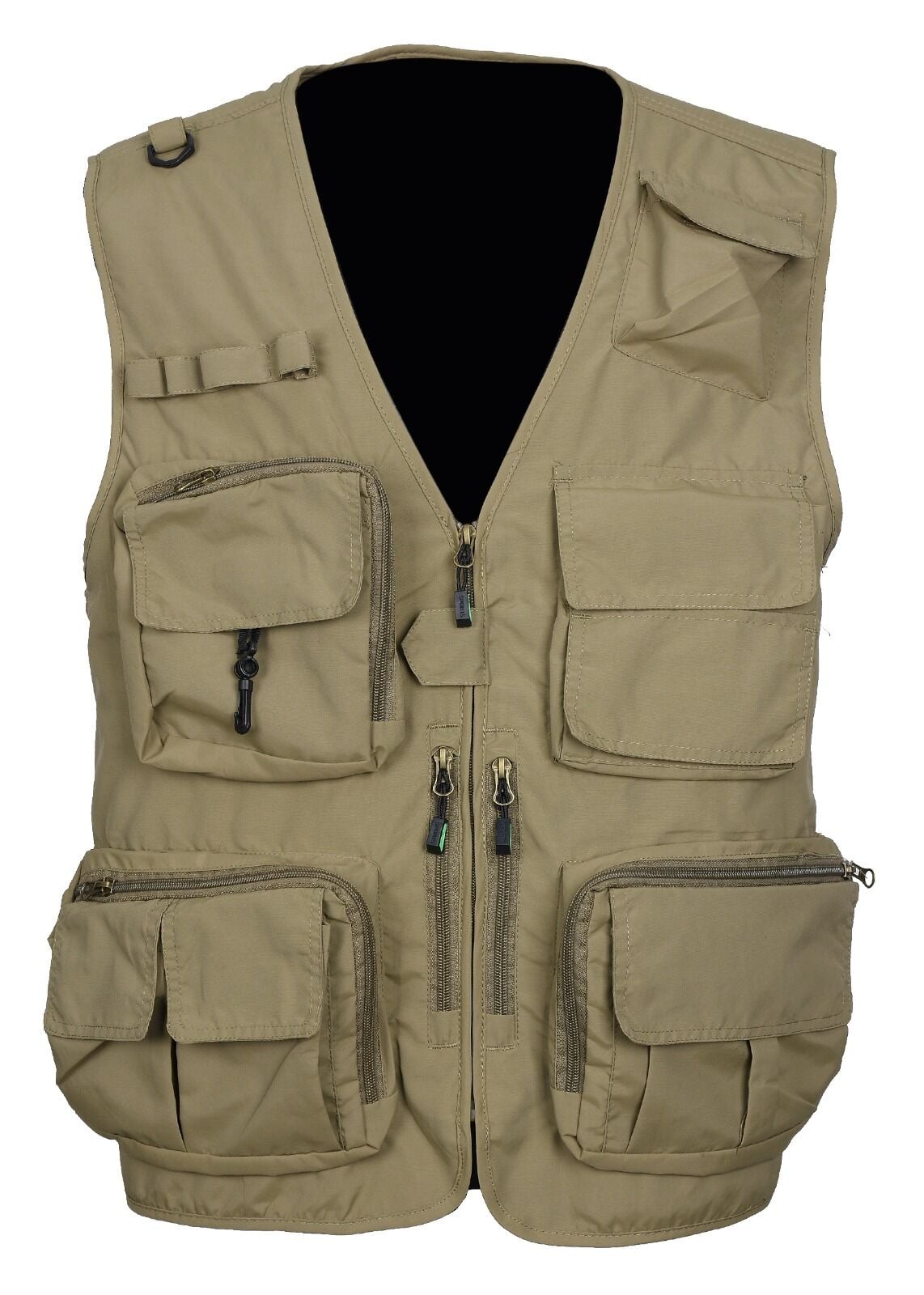 Avcı Model İçi Fileli Krem Renk Outdoor Yazlık Yelek