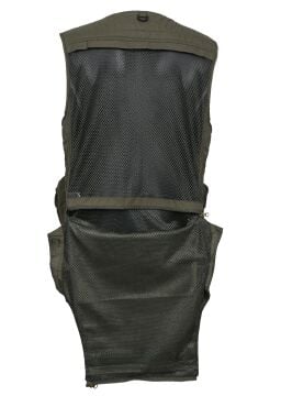 Avcı Model İçi Fileli Krem Renk Outdoor Yazlık Yelek