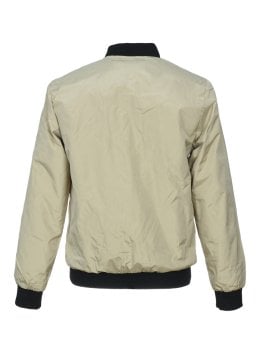 Erkek Kumaş Mont Yazlık Model Krem Renk
