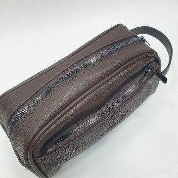 Kahve Renk Deri Erkek El Çantası