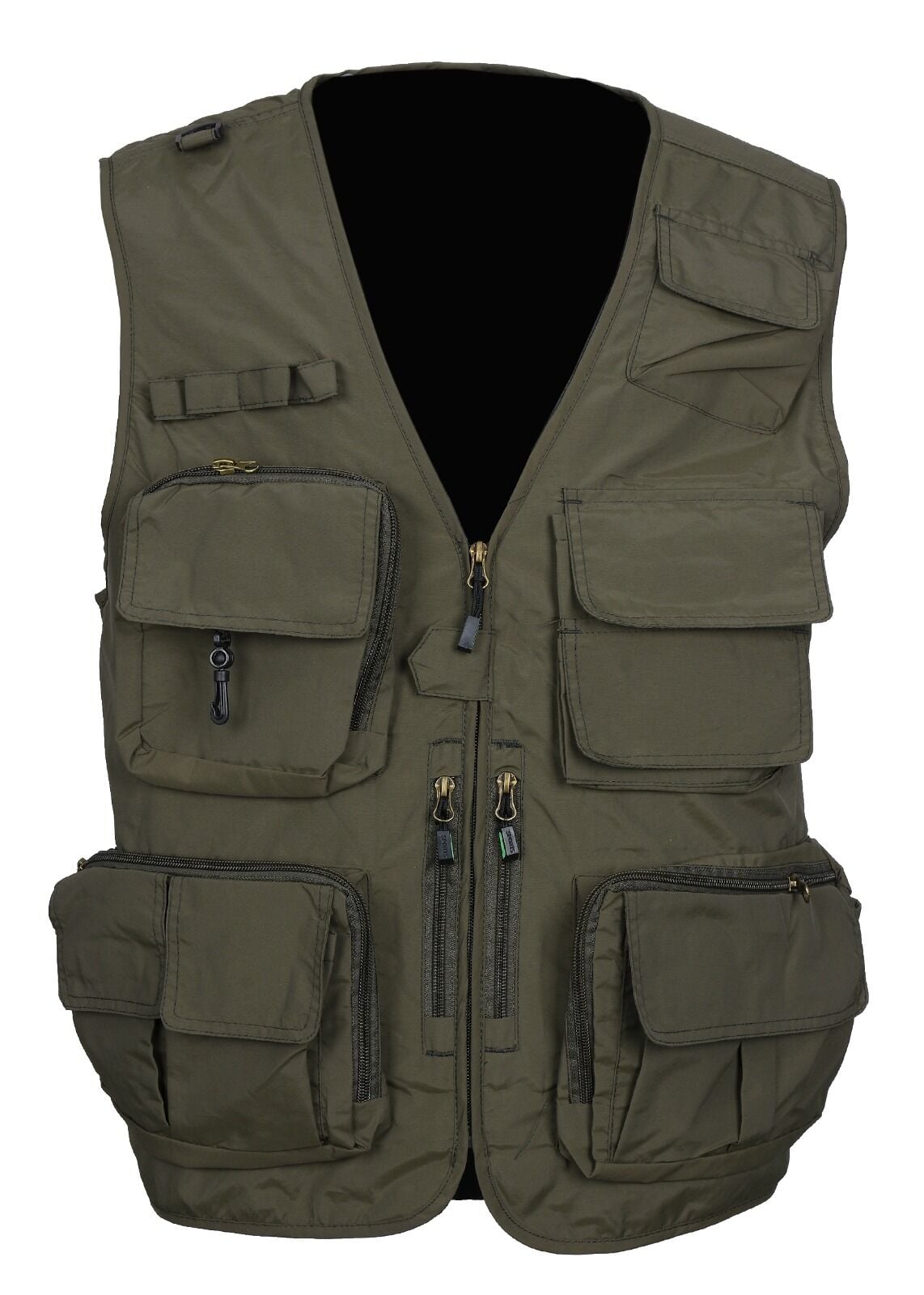 Avcı Model İçi Fileli Haki Renk Outdoor Yazlık Yelek