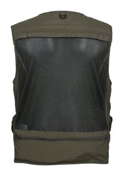 Avcı Model İçi Fileli Haki Renk Outdoor Yazlık Yelek