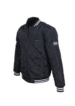 Baklava Dikişli Spor Model Mont Siyah Renk