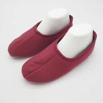 Sade Ev Patiği Klasik Model Bordo Renk