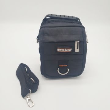 Yatay Fermuarlı Kapaklı Mini Boy Erkek El Çantası