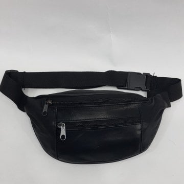 Hakiki Deri Bel Çantası Kibar Model