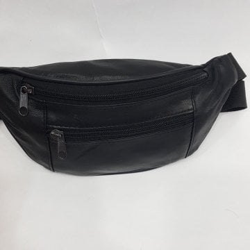 Hakiki Deri Bel Çantası Kibar Model
