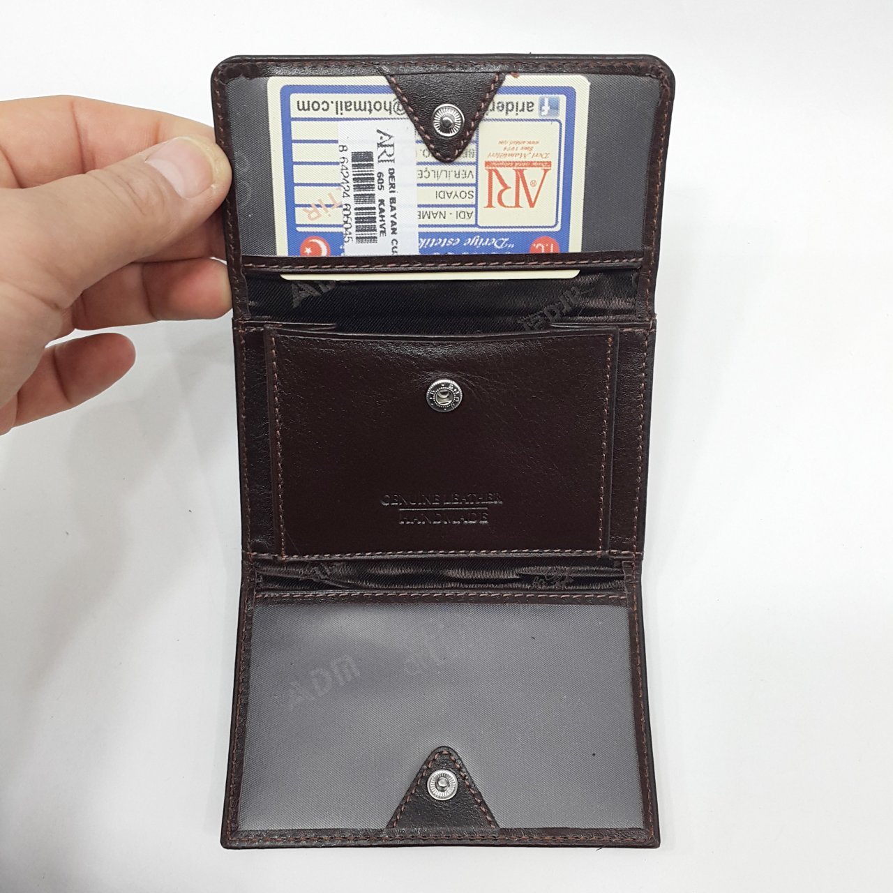 Deri Cüzdan Bayan Kahve Renk