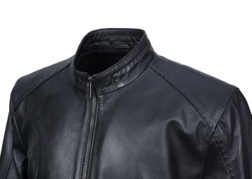 Punto Dikişli Beli Lastikli Model Erkek Spor Deri Mont