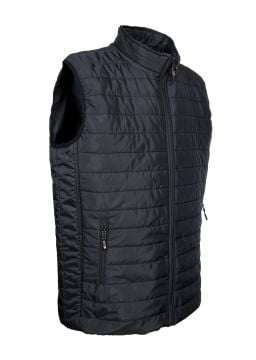 Battal Beden Kumaş Yelek Siyah Renk