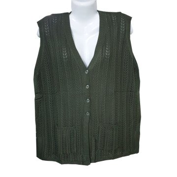 Battal Boy Sıfır Kol Örgü Model Kadın Triko Hırka