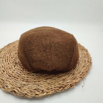 Klasik Erkek Kasket Koyu Taba Renk