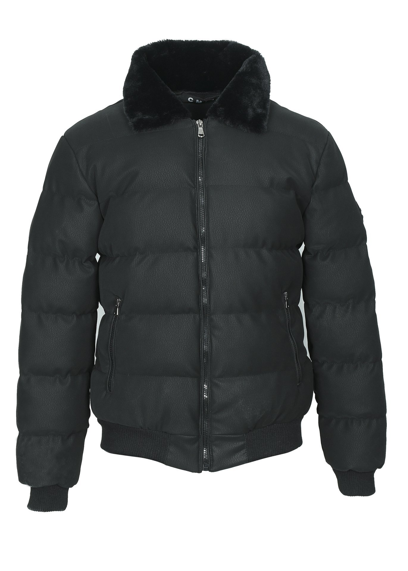 Yakası Kürklü Beli Ve Kolu Lastikli Spor Mont