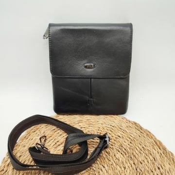 Çizgi Detaylı Deri El Çantası