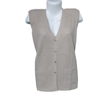 Sıfır Kol Cepli Kadın Triko Hırka