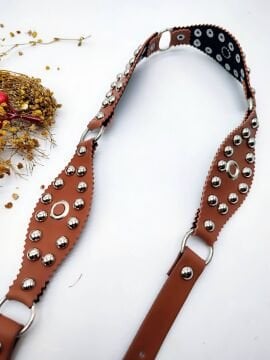 Metal İşlemeli Gümüş Renk Tokalı Kadın Kemer