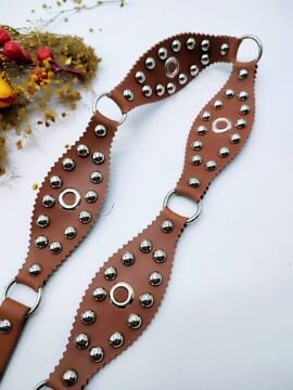 Metal İşlemeli Gümüş Renk Tokalı Kadın Kemer