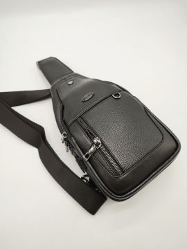 Erkek Deri Badi Bag Çanta Spor Model Siyah Renk