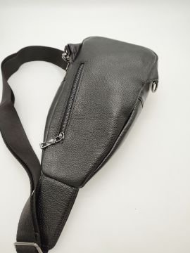 Erkek Deri Badi Bag Çanta Spor Model Siyah Renk