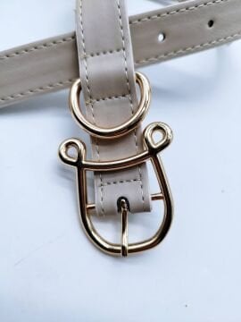 Altın Renk Özel Tasarımlı Tokalı Kadın Kemer