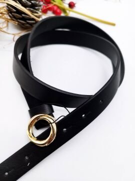 Altın Renk Tokalı Sarmal Model Kadın Kemer