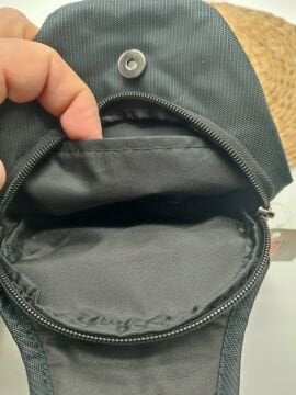 Küçük Boy Sarı Çizgili Göğüs Çantası