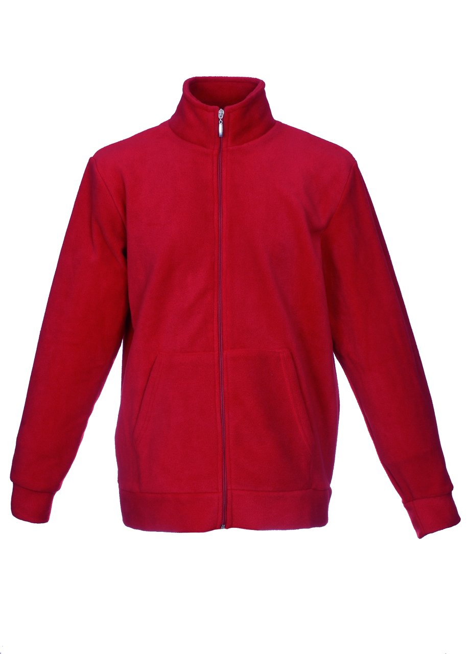 Yakalı Polar Mont Kırmızı Renk