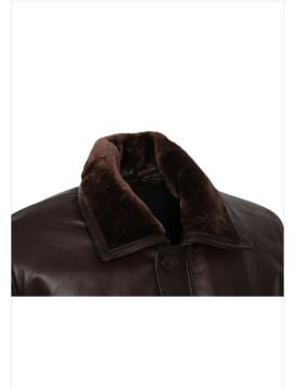 Battal Beden Kışlık Erkek Deri Kaban Fındık Renk