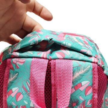 Flamingo Baskılı Kız Çocuk Okul Sırt Çantası