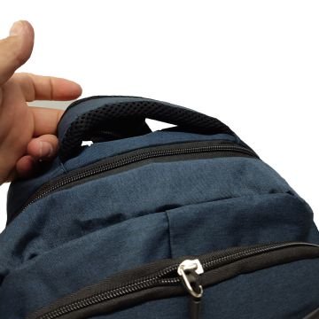 Laptop Bölmeli Spor Model Sırt Çantası Lacivert Renk