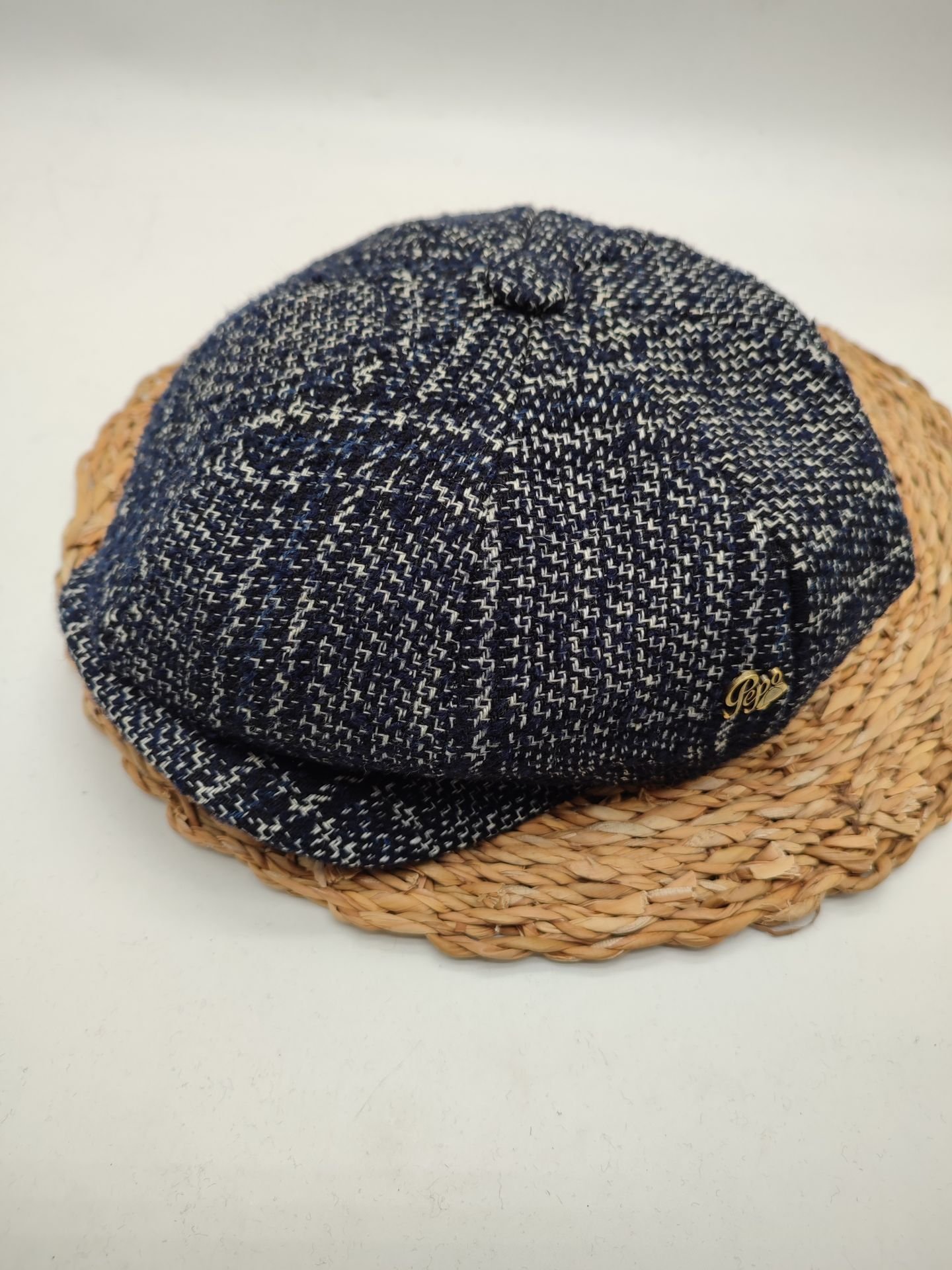 Tasarım Kumaş Erkek Modern Klasik Kasket Lacivert Renk