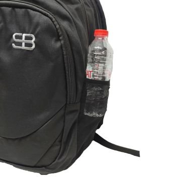 Dikey Fermuarlı Spor Model Sırt Çantası Siyah Renk