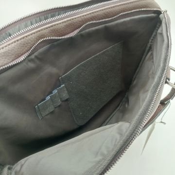 Deri Evrak Çantası Leptop Çantası Orta Boy Kahve Renk