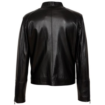 Slim Fit Kesim Sade Ve Spor Erkek Deri Mont