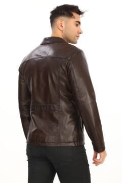 Safari Model Dört Cepli Düğmeli Çeket Fındık Renk