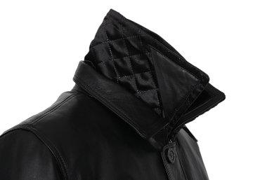 Kışlık Erkek Deri Kaban Siyah Renk