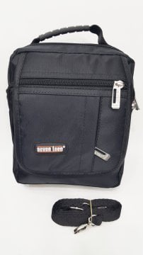 Siyah ve Spor Erkek El Çantası - Büyük Boy