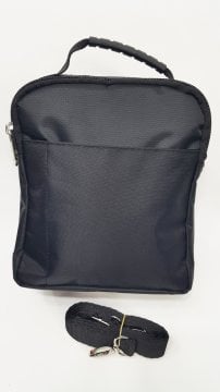 Siyah ve Spor Erkek El Çantası - Büyük Boy