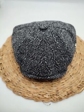 8 Parça Klasik Kasket Gri Renk