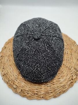 8 Parça Klasik Kasket Gri Renk