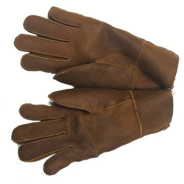 Taba Renk Komple Koyun Kürklü Bayan Eldiven